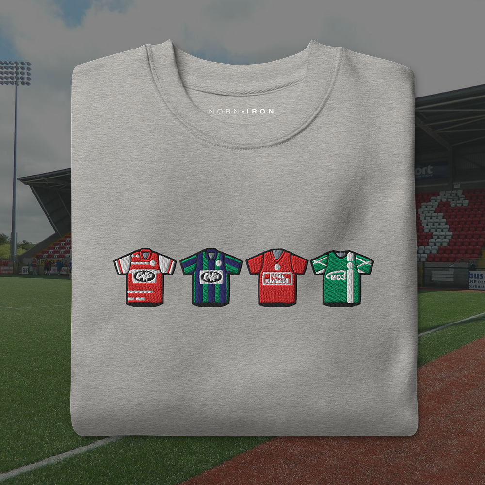 Cliftonville Home & Away Retro Kit Sweatshirt