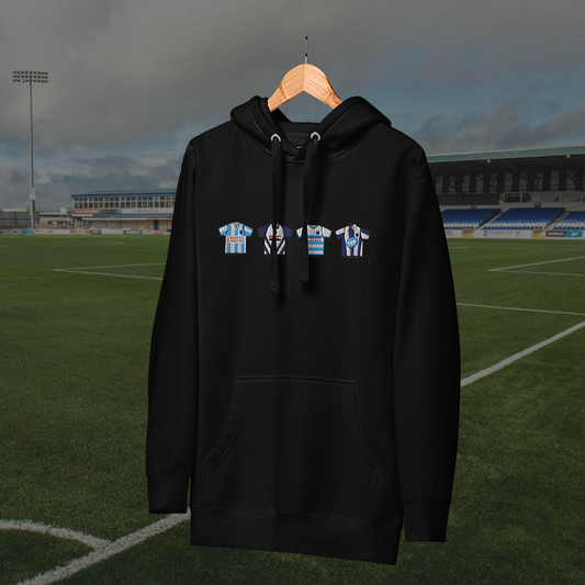 Coleraine Home & Away Retro Kit Embroidered Hoodie