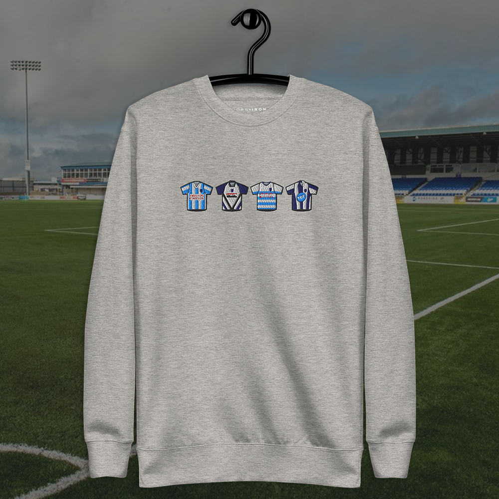 Coleraine Home & Away Retro Kit Embroidered Sweatshirt
