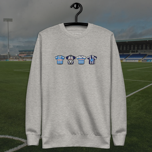 Coleraine Home & Away Retro Kit Embroidered Sweatshirt