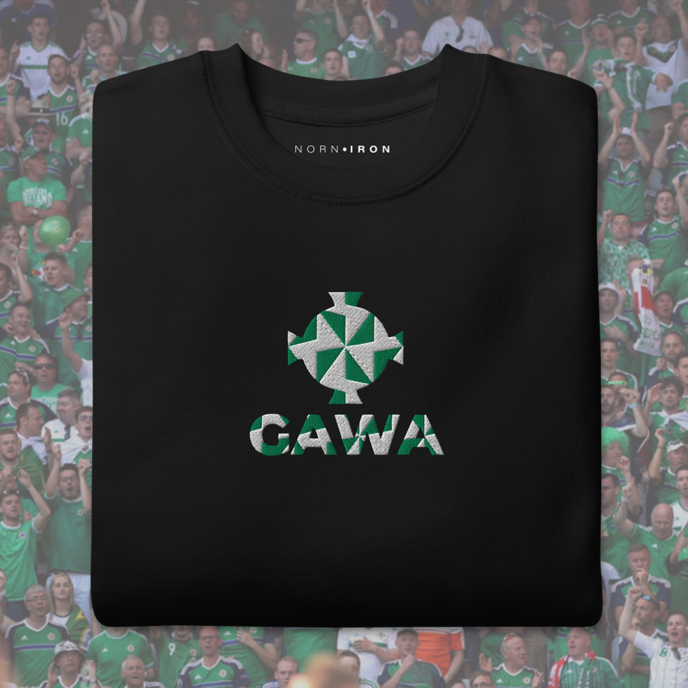 GAWA Embroidered Sweatshirt. St Etienne Green