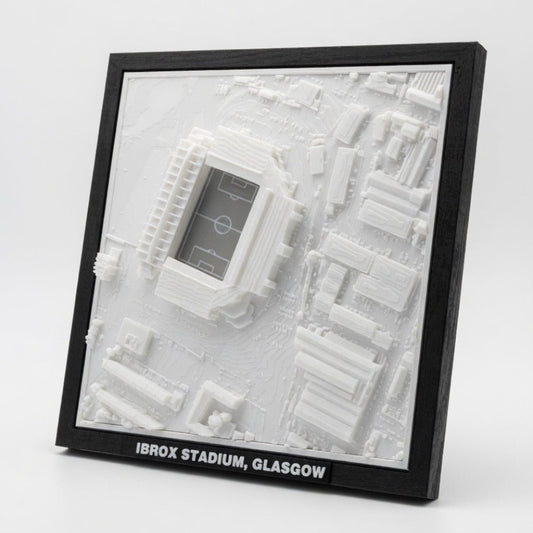 Ibrox Stadium 3D Map Artwork