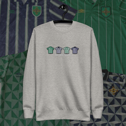 Northern Ireland Classic Shirts. Home & Away. Embroidered Sweatshirt