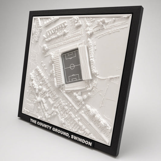The County Ground 3D Map Artwork