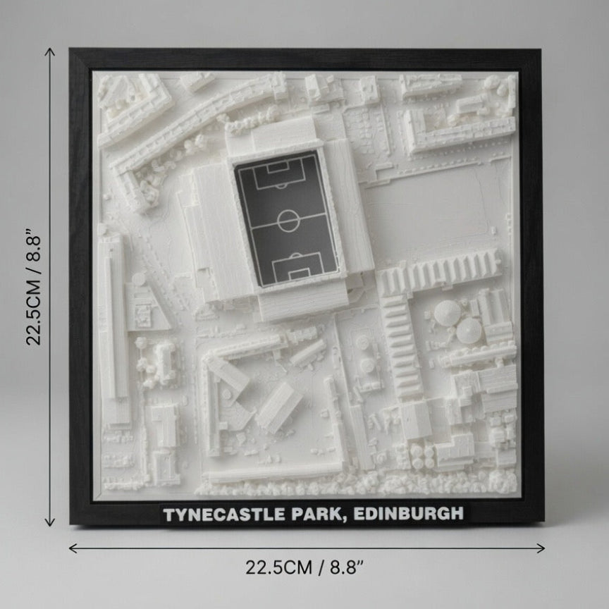 Tynecastle Park 3D Map Artwork