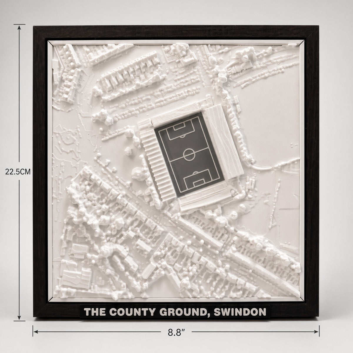 The County Ground 3D Map Artwork