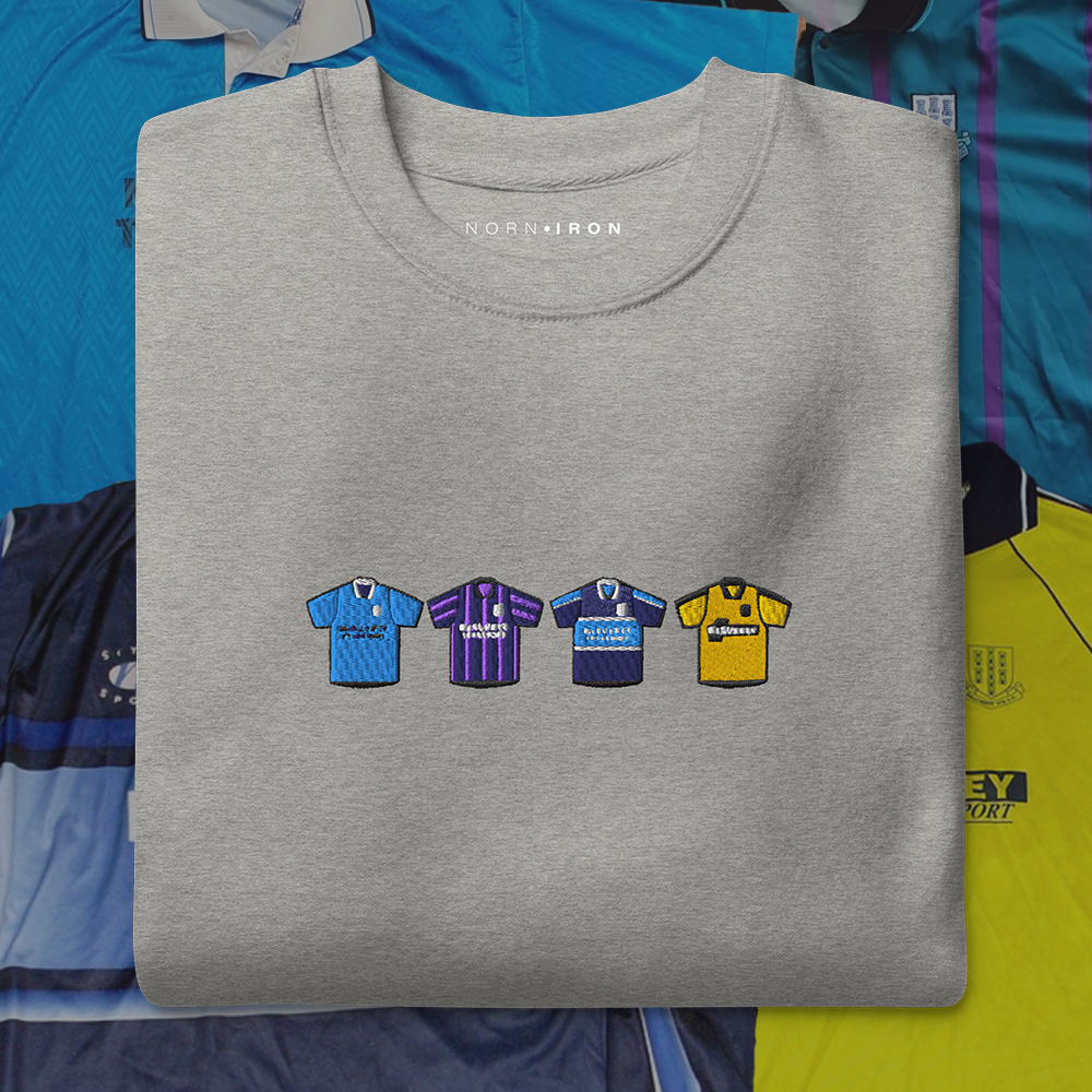 Ballymena United Home & Away Retro Kit Embroidered Sweatshirt