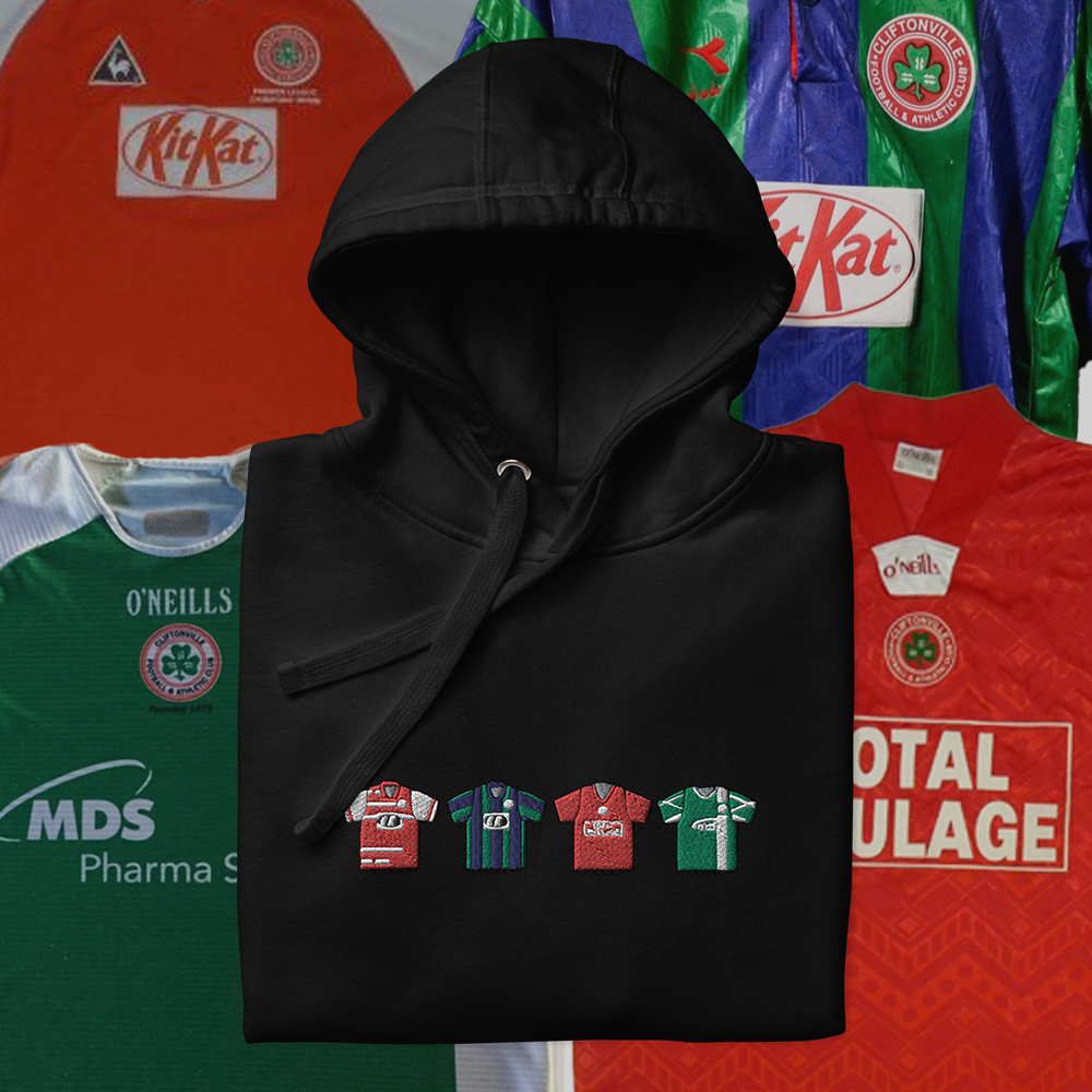 Cliftonville Home & Away Retro Kit Hoodie