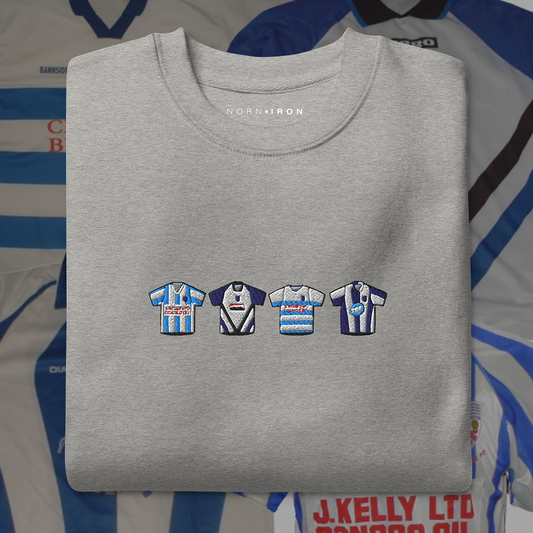 Coleraine Home & Away Retro Kit Embroidered Sweatshirt