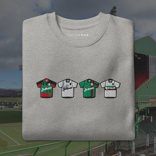 Glentoran Home & Away Retro Kit Sweatshirt