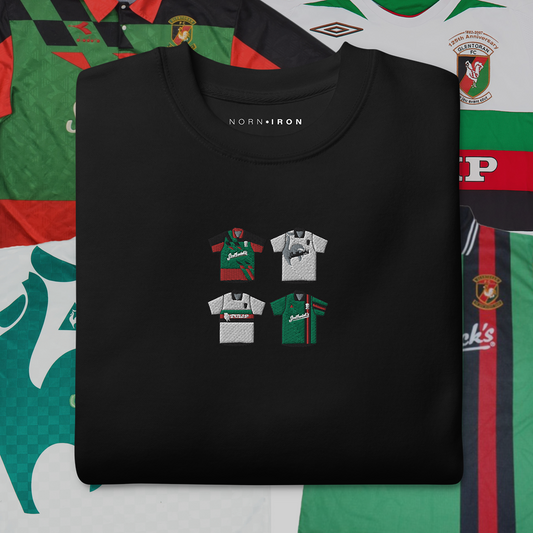 Glentoran Home & Away Retro Kit T-Shirt