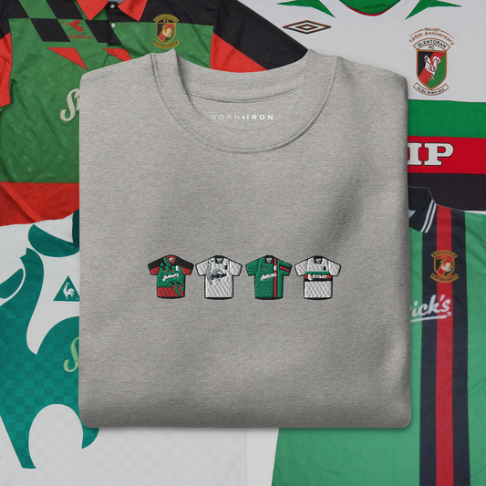 Glentoran Home & Away Retro Kit Sweatshirt