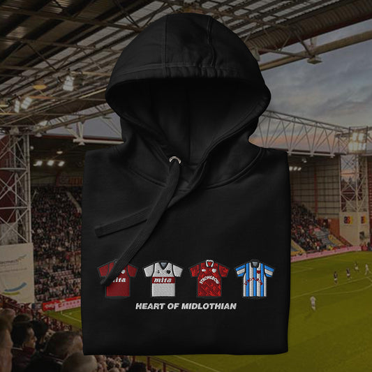 Hearts Retro Kit. Embroidered Hoodie