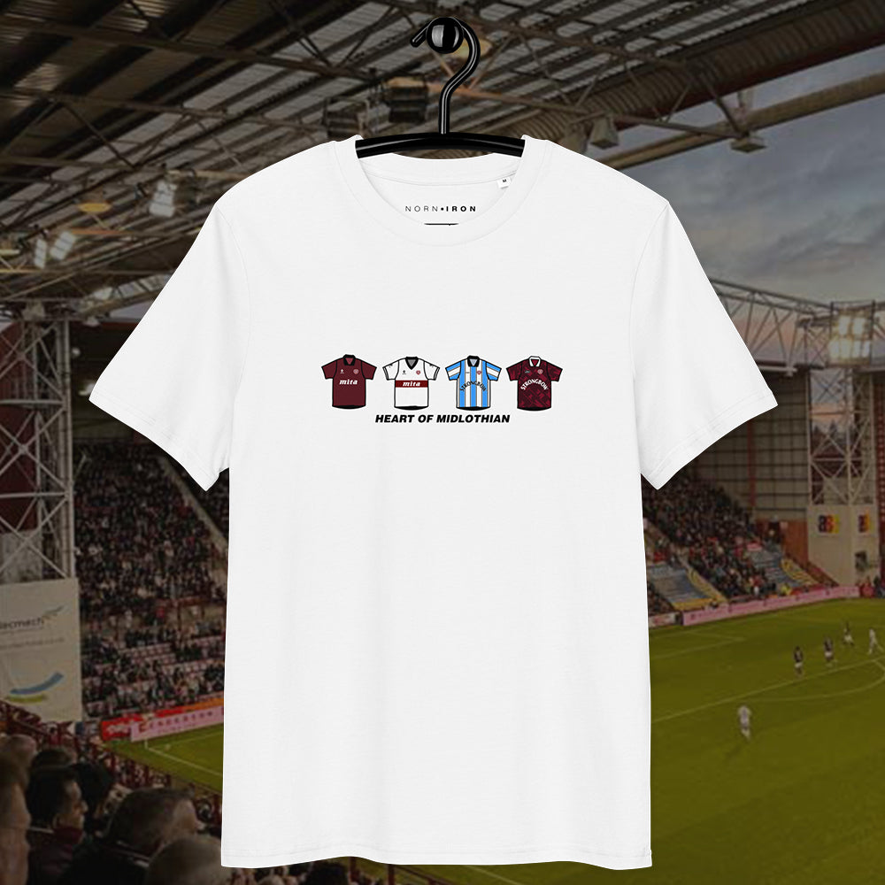 Heart of Midlothian Retro Kit. Printed T-Shirt