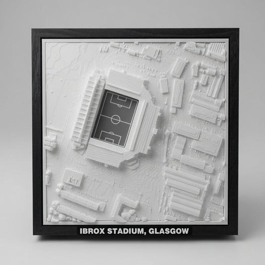 Ibrox Stadium 3D Map Artwork