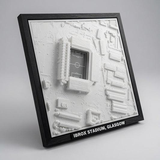 Ibrox Stadium 3D Map Artwork