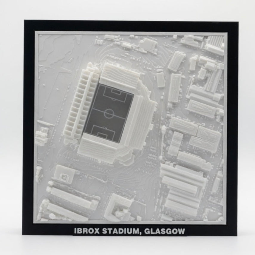 Ibrox Stadium 3D Map Artwork