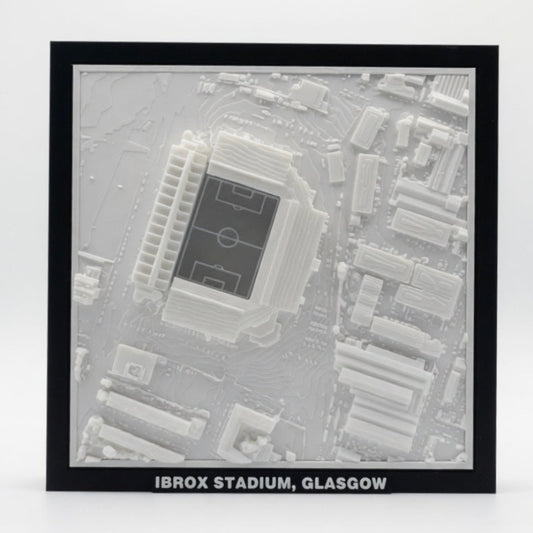Ibrox Stadium 3D Map Artwork