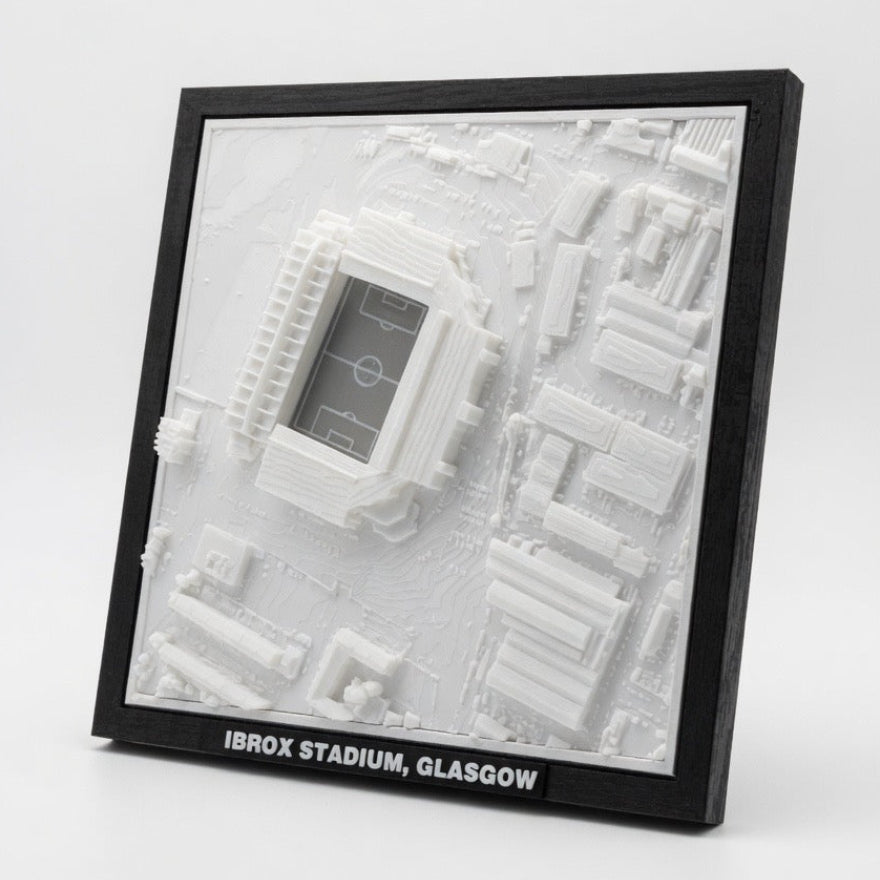 Ibrox Stadium 3D Map Artwork