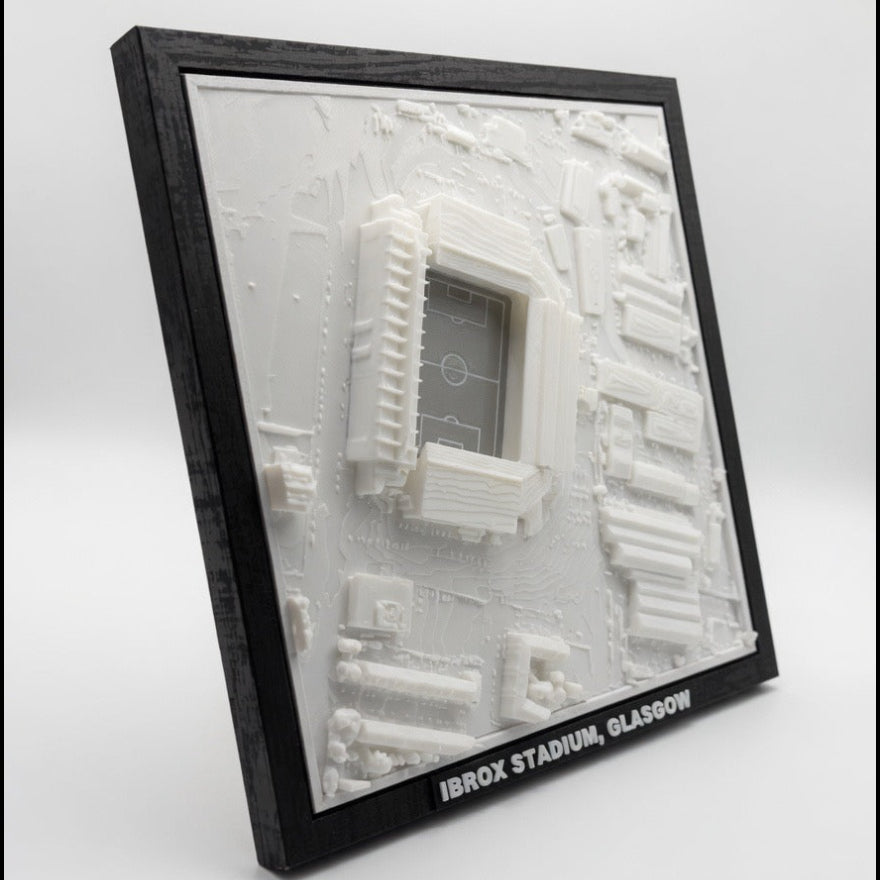 Ibrox Stadium 3D Map Artwork