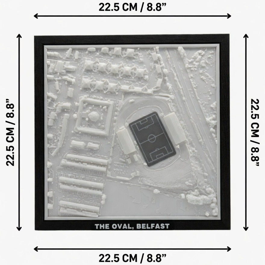The Oval 3D Map Artwork