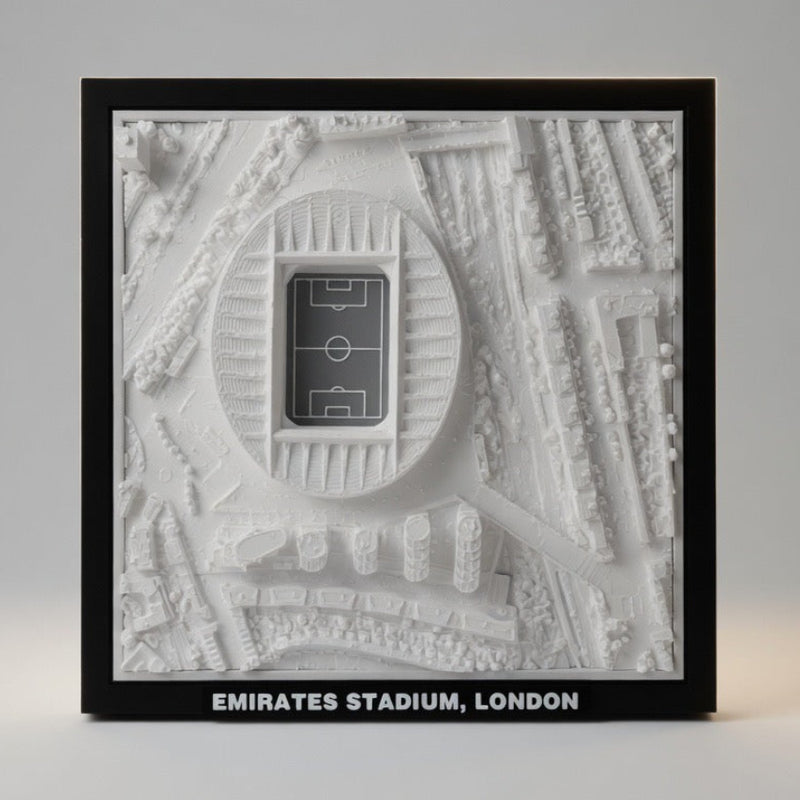 Emirates Stadium 3D Map Artwork