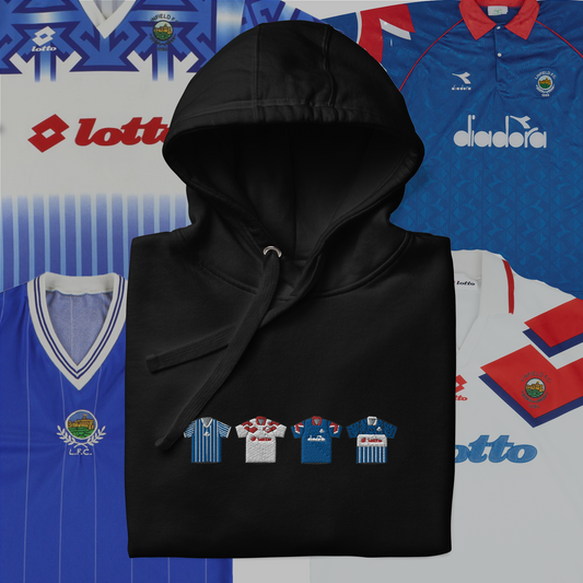 Linfield Home & Away Retro Kit Hoodie