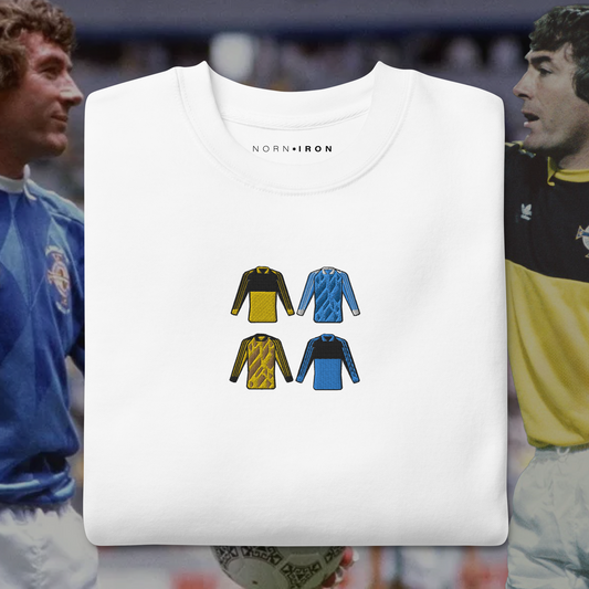 Northern Ireland Pat Jennings Classic Shirts Embroidered T-Shirt