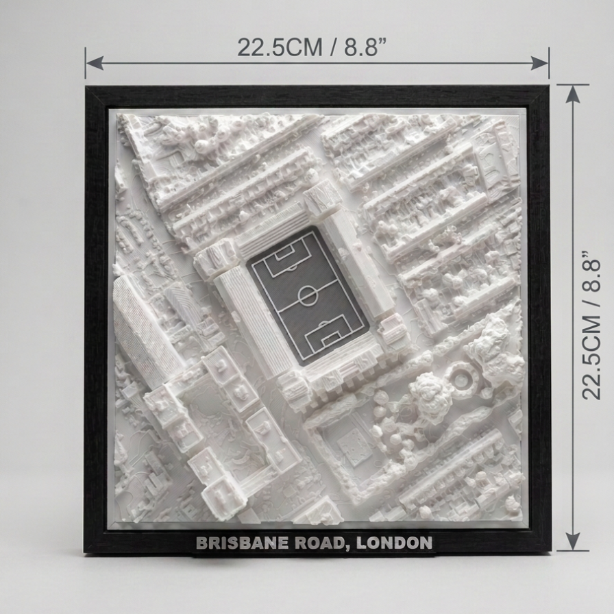 Brisbane Road 3D Map Artwork