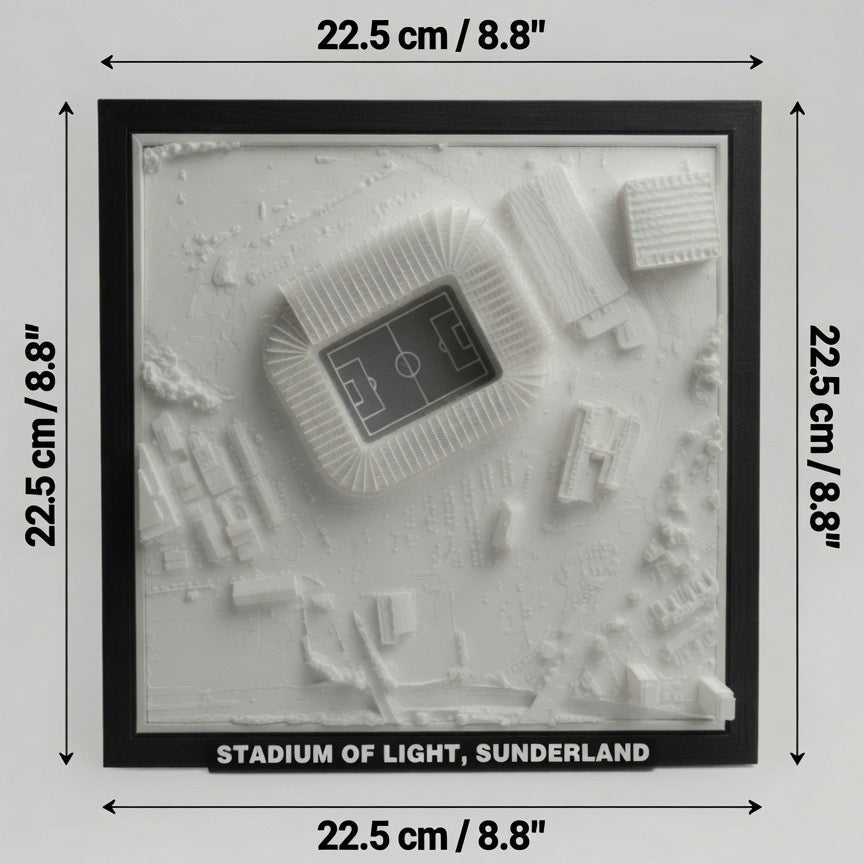 Stadium of Light 3D Map Artwork
