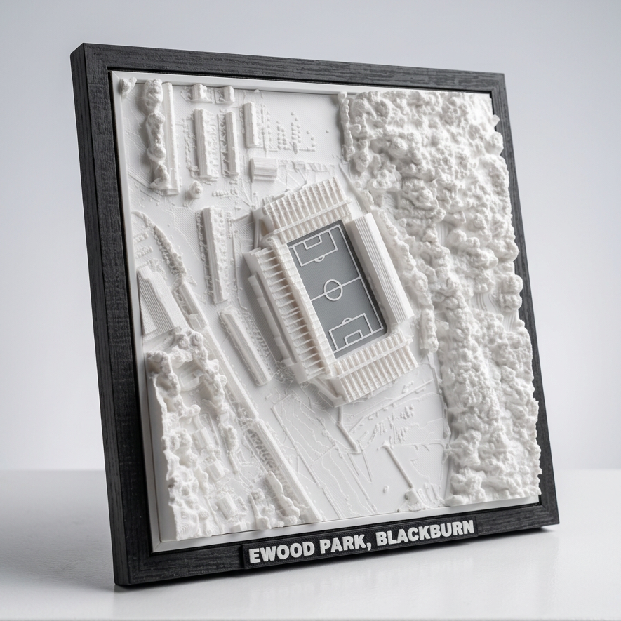 Ewood Park 3D Map Artwork