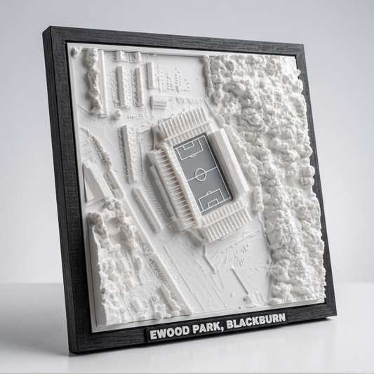 Ewood Park 3D Map Artwork