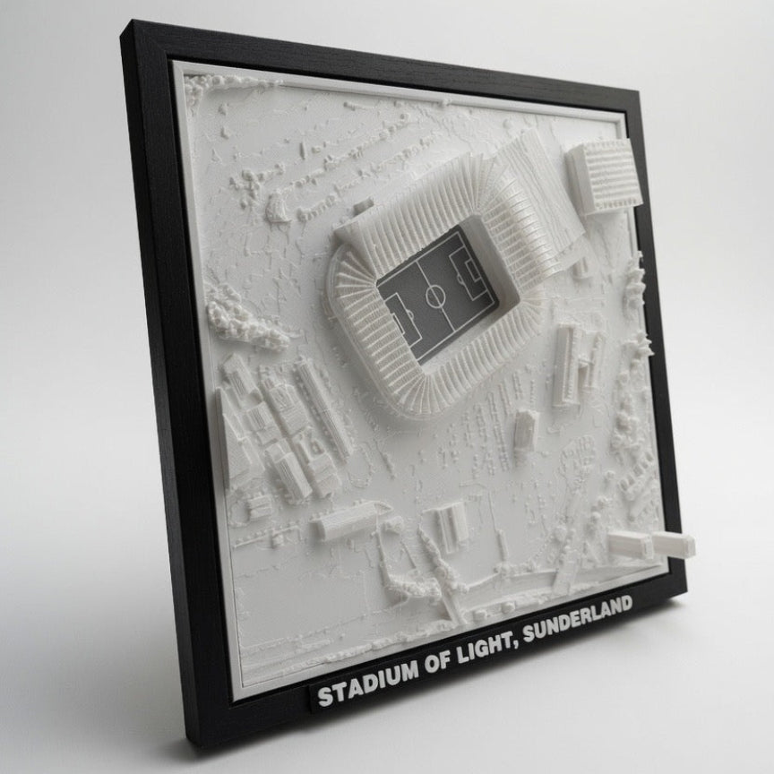 Stadium of Light 3D Map Artwork