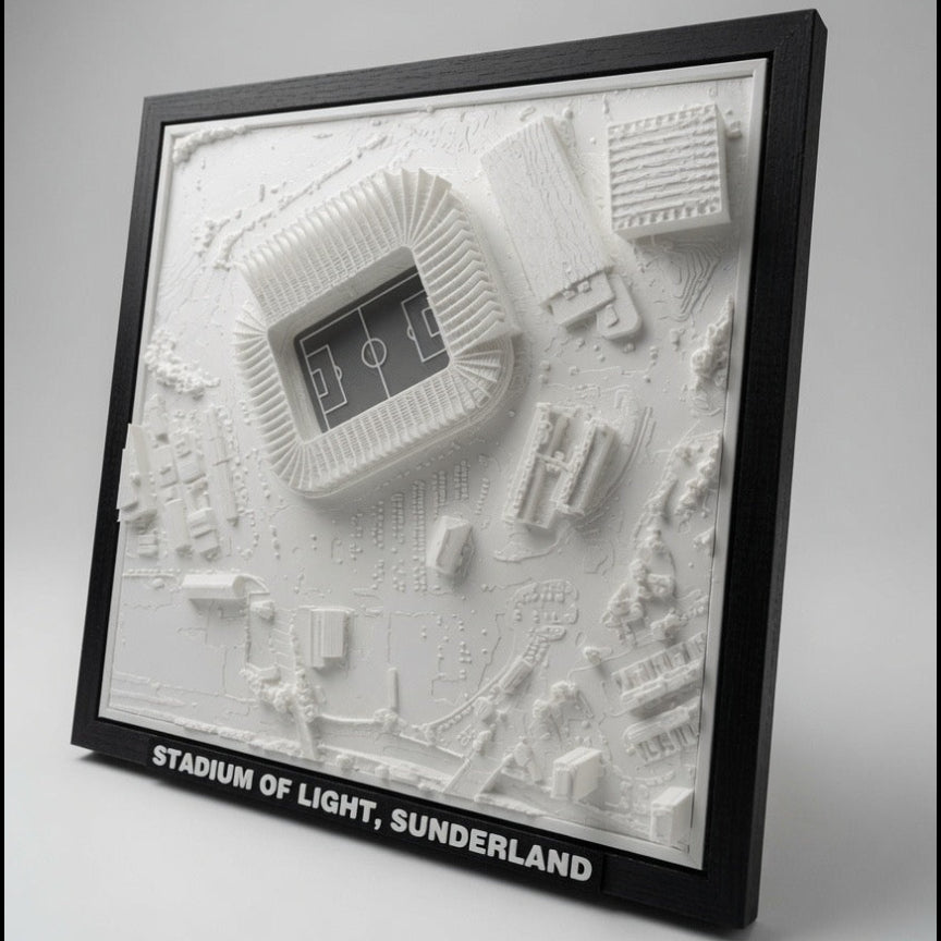 Stadium of Light 3D Map Artwork