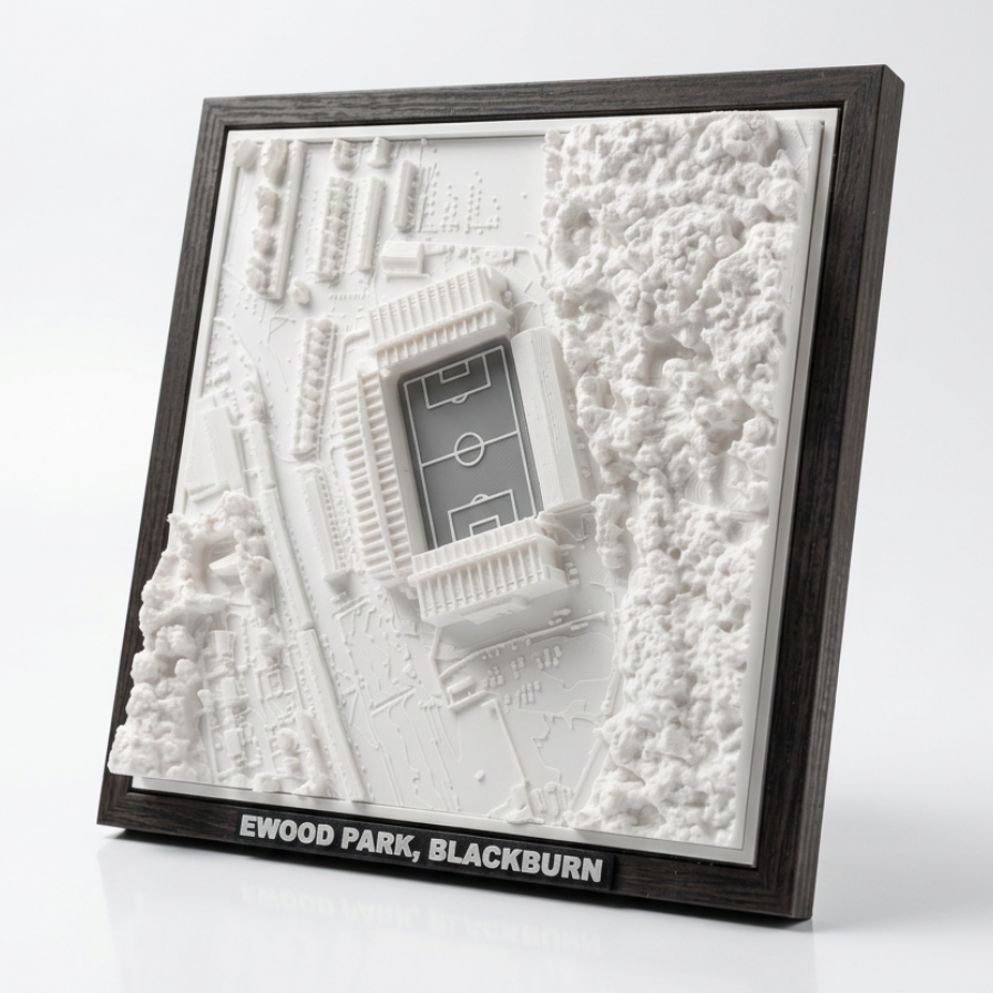 Ewood Park 3D Map Artwork