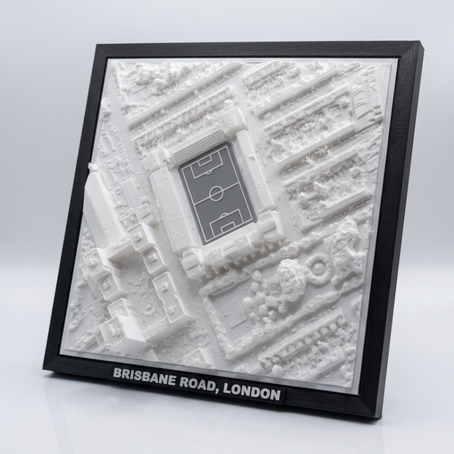 Brisbane Road 3D Map Artwork