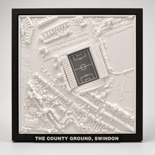 The County Ground 3D Map Artwork