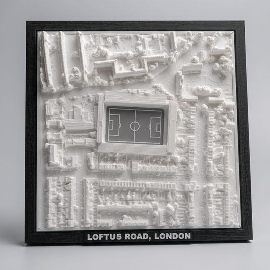 Loftus Road 3D Map Artwork