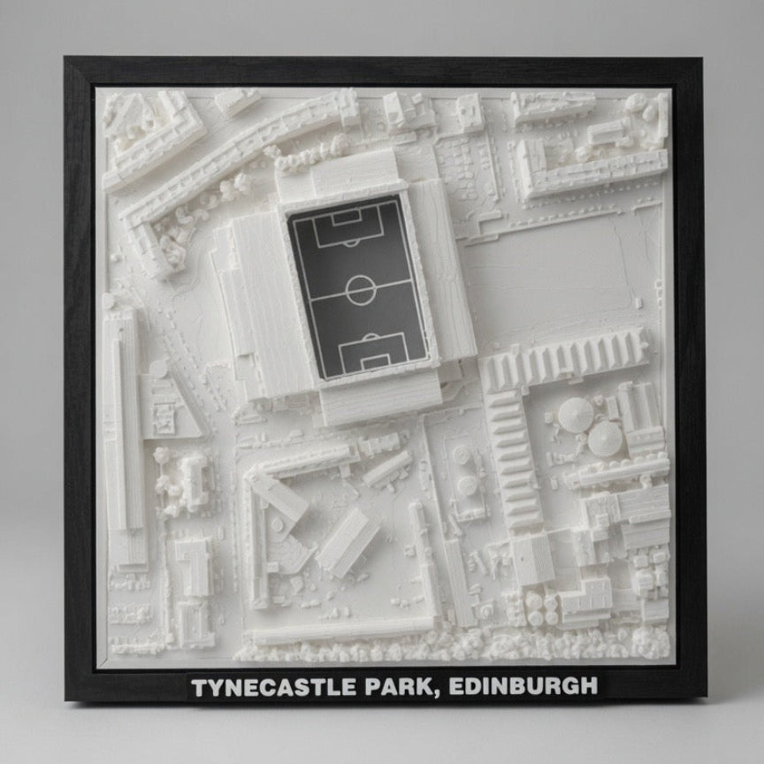 Tynecastle Park 3D Map Artwork