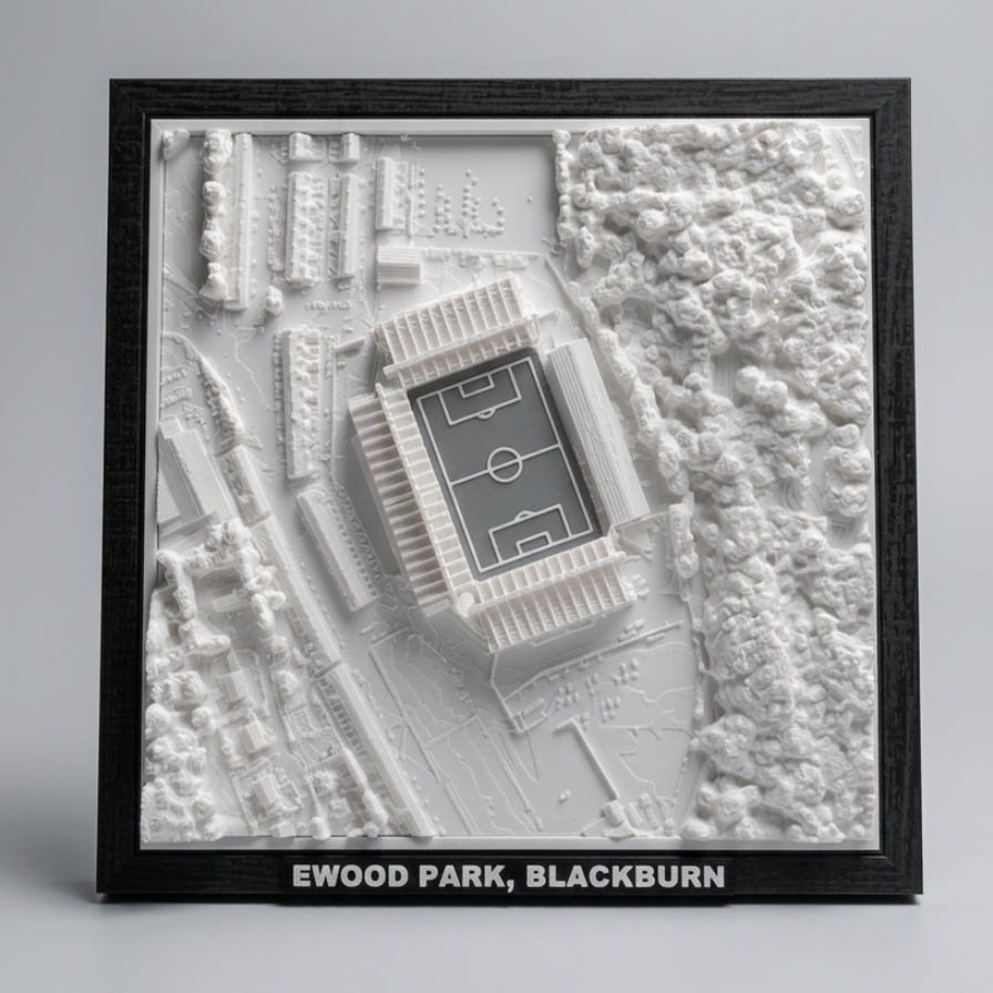 Ewood Park 3D Map Artwork