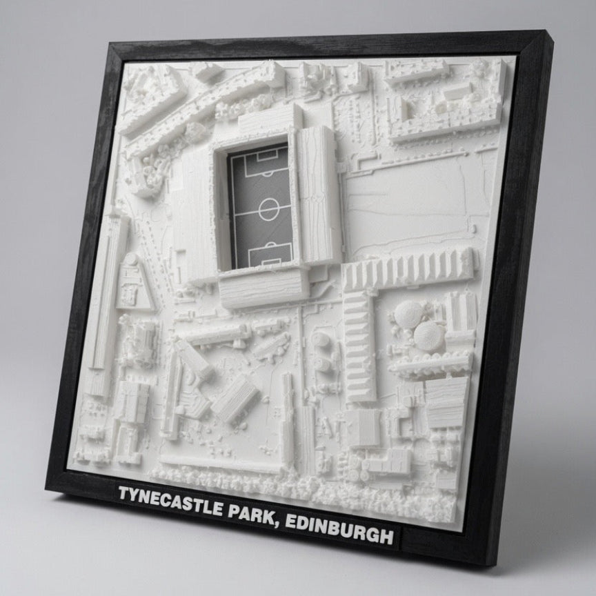 Tynecastle Park 3D Map Artwork