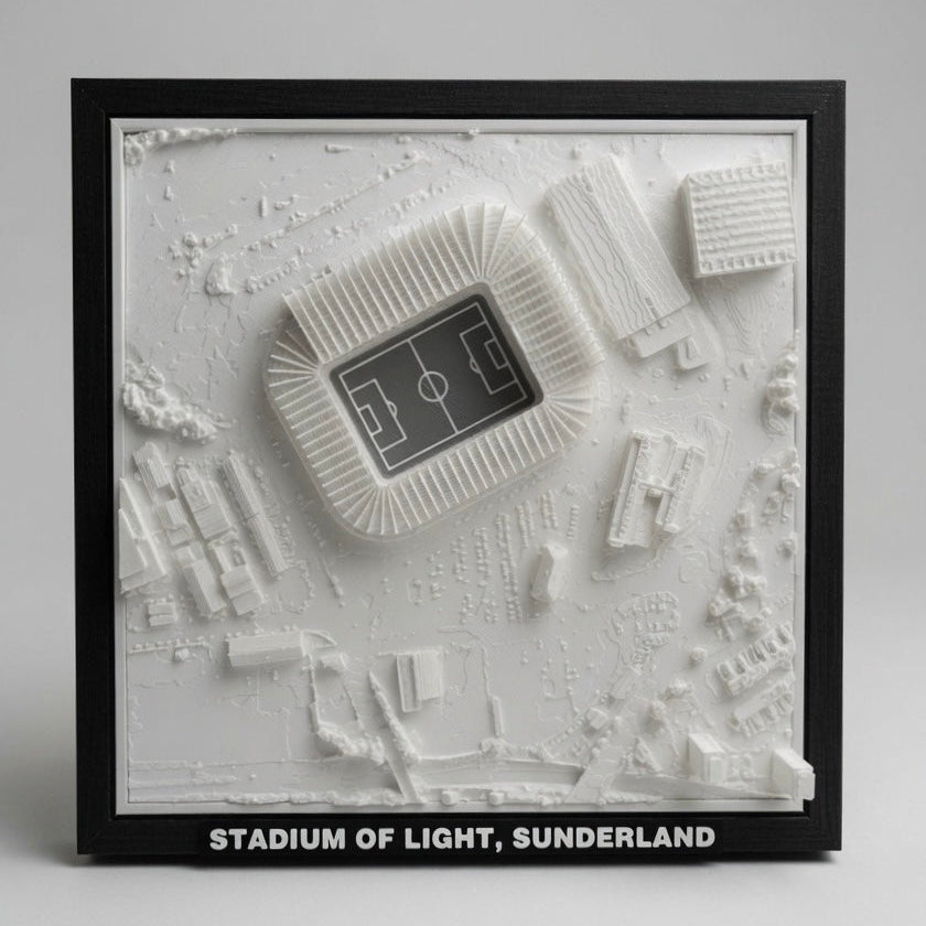 Stadium of Light 3D Map Artwork