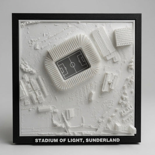 Stadium of Light 3D Map Artwork