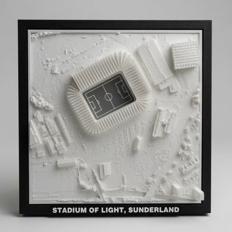 Stadium of Light 3D Map Artwork
