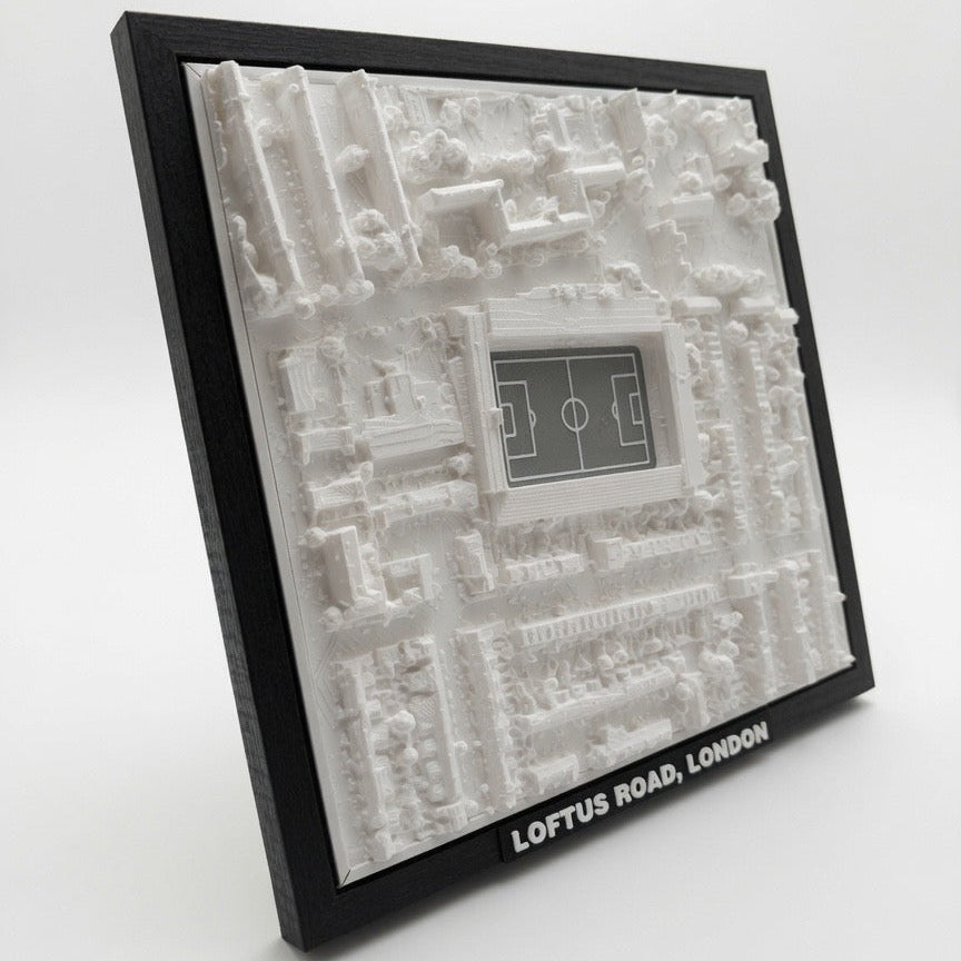 Loftus Road 3D Map Artwork