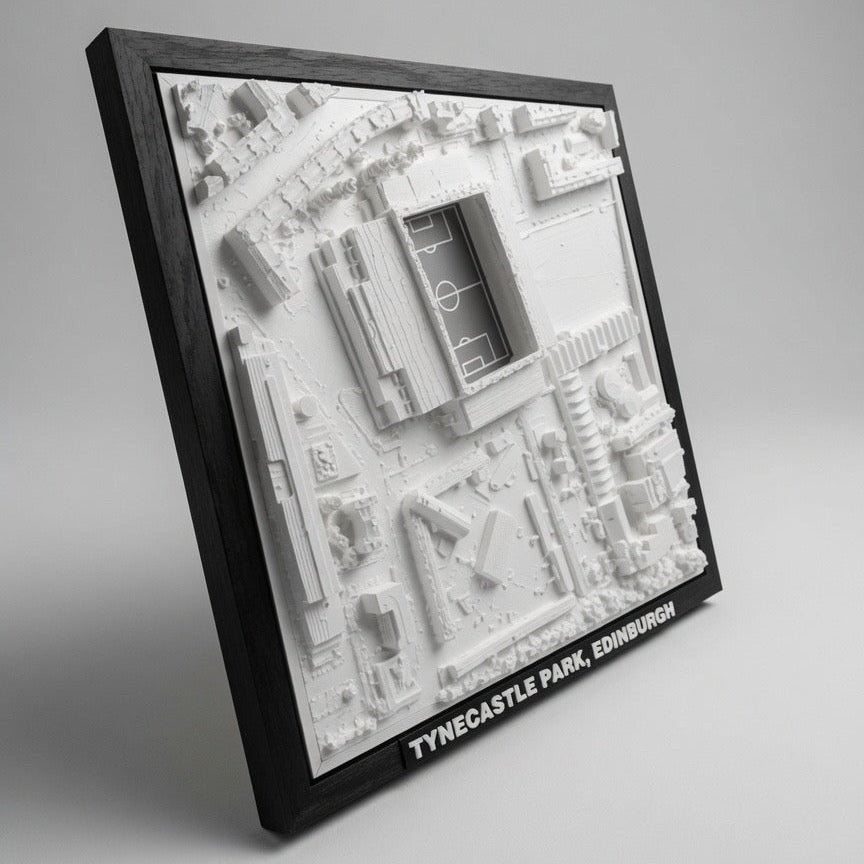 Tynecastle Park 3D Map Artwork