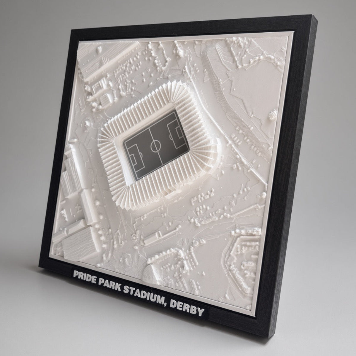Pride Park Stadium 3D Map Artwork