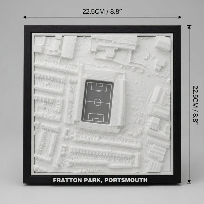Fratton Park 3D Map Artwork